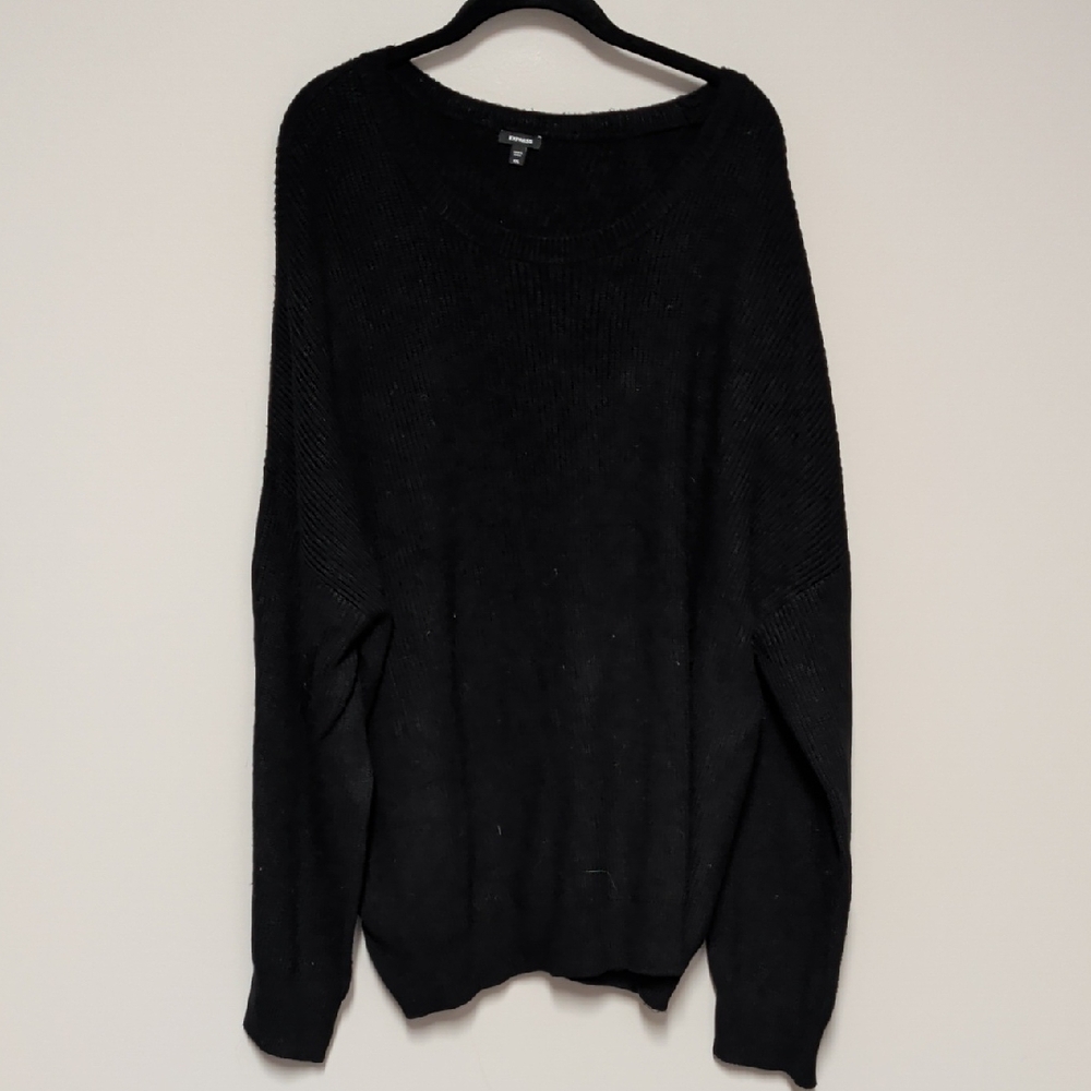 Express Classic Black Knit Pullover - image 1